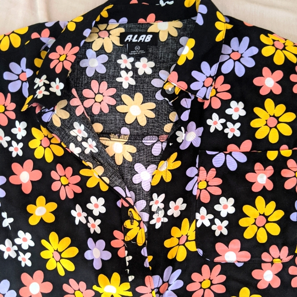 Zumiez aLab button down blousey shirt